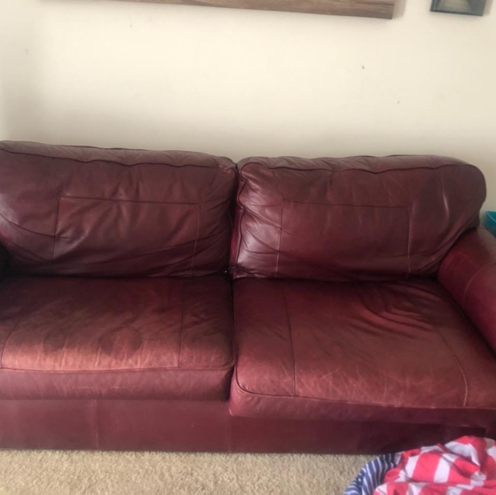 Leather couch